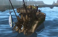Je kan ook vanaf een boot vissen in ArcheAge